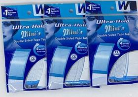 Fitas Ultra Hold Mini Tabs para Sistema Capilar 3 Pacotes = 216 abas Fitas Ultra Hold Mini Tabs para Sistema Capilar 3 Pacotes = 216 abas