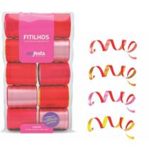 Fitilho Multicolor Liso 5MM X 50M - Pacote com 10 Unidades Sortidas Fitilho Multicolor Liso 5MM X 50M - Pacote com 10 Unidades Sortidas
