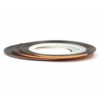 Fitilho para decoração de Unha Autoadesivo Alongamento Bronze