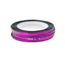 Fitilho para decoração de Unha Autoadesivo Alongamento Roxo