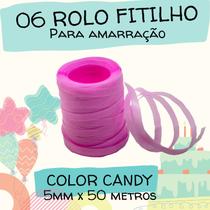 Fitilho Rolo 06 unid para Embalagens e Presentes Prático e Versátil