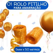Fitilho Rolo para Embalagens e Presentes Prático e Versátil 01 Unid Cores Brilhantes