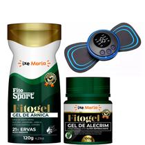 FitoSport Gel de Arnica Fitogel 21 Ervas + Gel Massageador de Alecrim Fitogel + Massageador Portátil