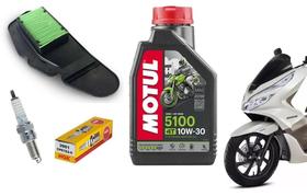 Fitro Ar Vela Ngk Motul 5100 10W30 Scooter Pcx 150 Ate 2018 - Tecfil