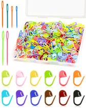 FIVEIZERO Conjunto de 300 marcadores de ponto coloridos para crochê FIVEIZERO Conjunto de 300 marcadores de ponto coloridos para crochê