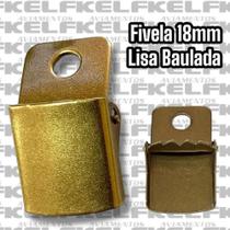 Fivela 18mm Lisa Baulada Tecido Grosso - Cor Ouro Velho 1.000un
