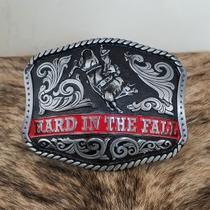 Fivela Ariat Country 11cm Western Premium Quadrado Vermelho