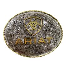 Fivela Ariat Importada Oval Prata e Dourada A37063 Cor:PrataTamanho:Único