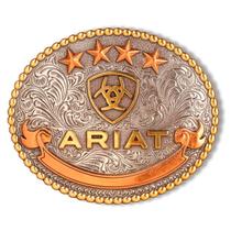 Fivela Ariat Importada Oval Prata e Dourado A37055 Cor:Prata