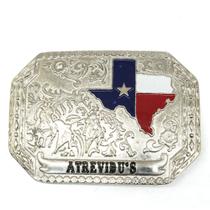 Fivela Atrevidu's Country Texas Em Metal 4cm