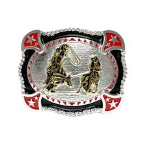 Fivela Country Infantil Quadrada Team Roping