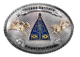 Fivela Cowboy Country Nossa Senhora Aparecida Oval Fivela Cowboy Country Nossa Senhora Aparecida Oval
