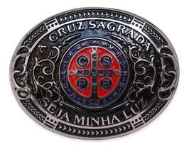 Fivela Cowboy Unissex São Bento Cruz Medalha