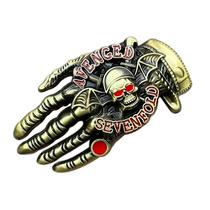 Fivela de cinto Avenged Skull Hand Gothic Rock Style Alloy Fivela de cinto Avenged Skull Hand Gothic Rock Style Alloy
