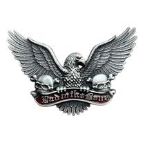 Fivela de cinto Bad to the Bone Design Eagle and Skull para homens Fivela de cinto Bad to the Bone Design Eagle and Skull para homens