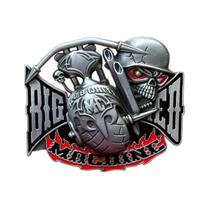 Fivela de cinto Big Machine Skull and Motorcycle para homens Fivela de cinto Big Machine Skull and Motorcycle para homens