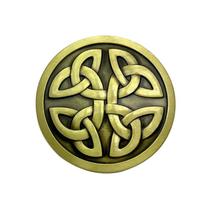 Fivela de cinto Celtic Knot Vintage Design Metal Alloy 6,9 cm