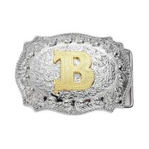 Fivela de cinto com letras Western Cowboy acessório de cintura elegante e exclusivo