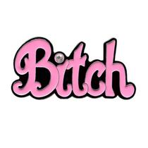 Fivela de cinto Funny Pink Bitch Word for Women Alloy