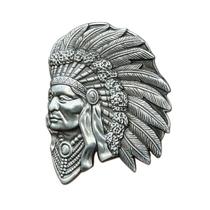 Fivela de cinto Indian Chief Alloy Western Style Design