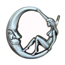 Fivela de cinto Moon and Woman Design Vintage Alloy para homens