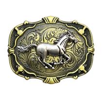 Fivela de cinto Running Horse Vintage Western Cowboy para homens