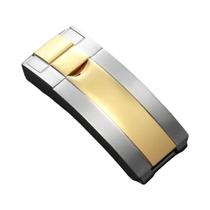 Fivela De Relógio Ajustável Dobrável Convexa Dupla 9x9mm Para Pulseira De Aço Inoxidável Rolex