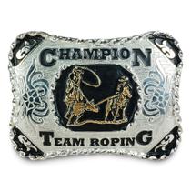 Fivela Estilo Country Team Roping Metal Cavalo Cavalgada Top