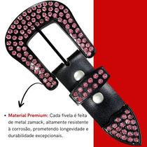 Fivela Feminina Country Com Passador E Ponteira Luxo