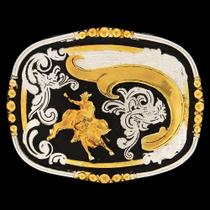 Fivela Infantil Montaria em Touro com Negro Master 9966