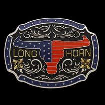 Fivela Longhorn Fundo Preto Master 36765