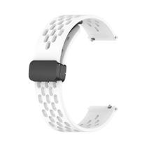 Fivela Magnética Dobrável De 22mm Com Pulseira De Silicone Para Smartwatch Amazfit Bip 6 5 GTR 4 3