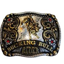 Fivela Master Prata Bucking Bull Rider