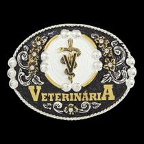Fivela Medicina Veterinária com Strass Master 39542
