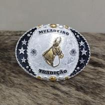 Fivela Muladeiro Cowboy Brand Master Country Oval Rodeio Top