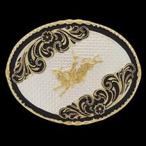 Fivela Oval Montaria em Touro Pelegrini 22553 Fivela Oval Montaria em Touro Pelegrini 22553