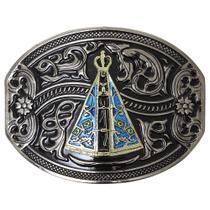 Fivela Oval Preta Nossa Senhora Aparecida Rodeo West 38997 Fivela Oval Preta Nossa Senhora Aparecida Rodeo West 38997