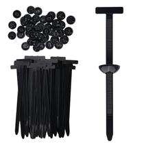 Fivela para abraçadeira Daximo 100 peças em nylon resistente a UV Fivela para abraçadeira Daximo 100 peças em nylon resistente a UV