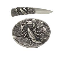 Fivela para Cinto pocket knife Escorpião Rei