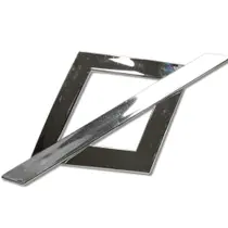 Fivela Para Cortina Bella Arte Losango Cromado