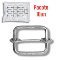 Fivela Reguladora Alça de Bolsa 25x19mm - Cor Niquelado 10un Fivela Reguladora Alça de Bolsa 25x19mm - Cor Niquelado 10un