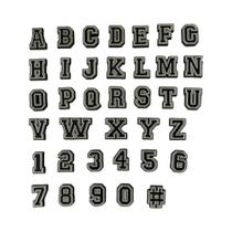 Fivelas De Borracha Macia Com Letras E Números Para Sapatos, 37 Peças Para Projetos DIY De Bolsas De