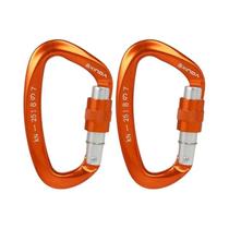 Fivelas De Escalada Para Trabalho Em Altura 25KN Em Forma De D Com Fechadura De Rosca 1-10 Peças