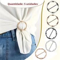 Fivelas De Metal Ajustáveis 5 Peças, Acessórios De Moda Para Mulheres, Decoração De Canto De