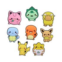 Fivelas De PVC Para Sapatos E Pulseiras De Crianças Pokémon Pikachu, Decorações DIY, 8-19