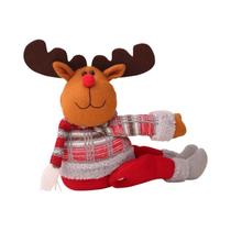 Fivelas Decorativas De Cortina De Natal Com Boneco De Neve, Papai Noel E Alce, Acessórios Para
