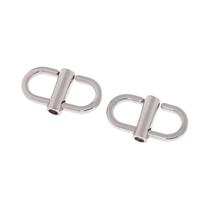 Fivelas metálicas ajustáveis para sacos, correia, acessórios para ombro curto, 1 par