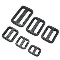 Fivelas Plásticas Pretas Estilo Mais Largo 10 Peças Para Ajuste De Alças De Mochila Tri Glide