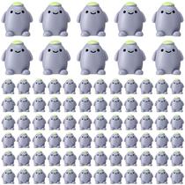 Fiwochic 100 peças de pingentes de resina mini pedras falsas 1,5 x 1,1 cm