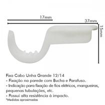 Fixa Cabo Unha 12X14 Md C/100 Sfor Fixa Cabo Unha 12X14 Md C/100 Sfor